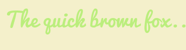 Image with Font Color BBEE7D and Background Color F4F0CB